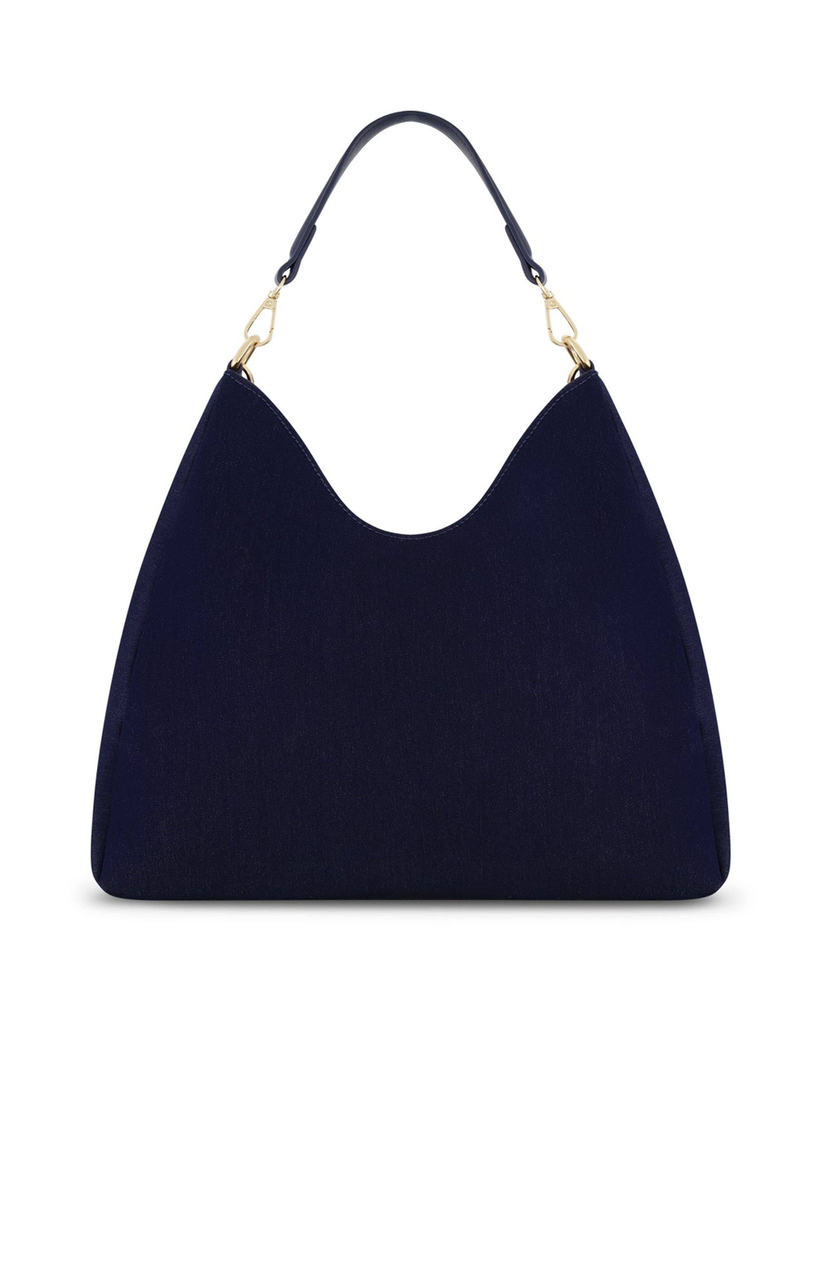The Noli Shop Tribeca Chain Denim Bag, Alternate, color, Indigo Denim