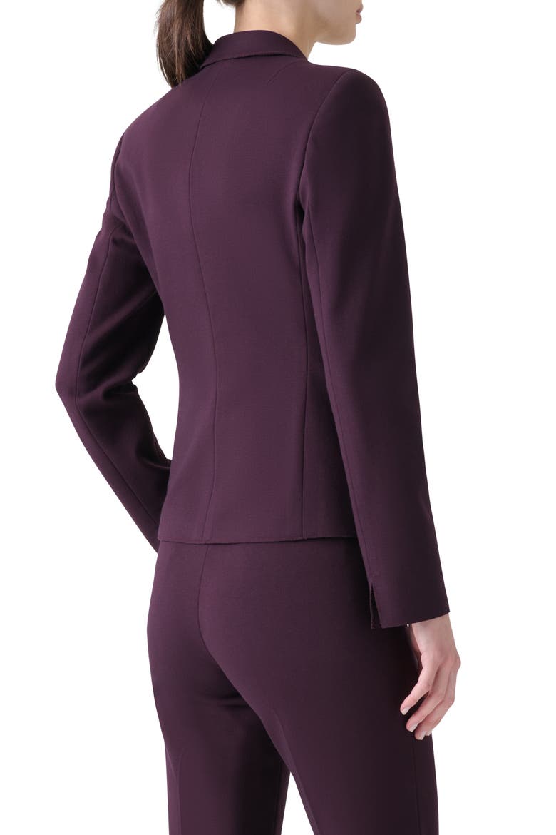 Signature Jersey Blazer, Alternate, color, BLACKBERRY