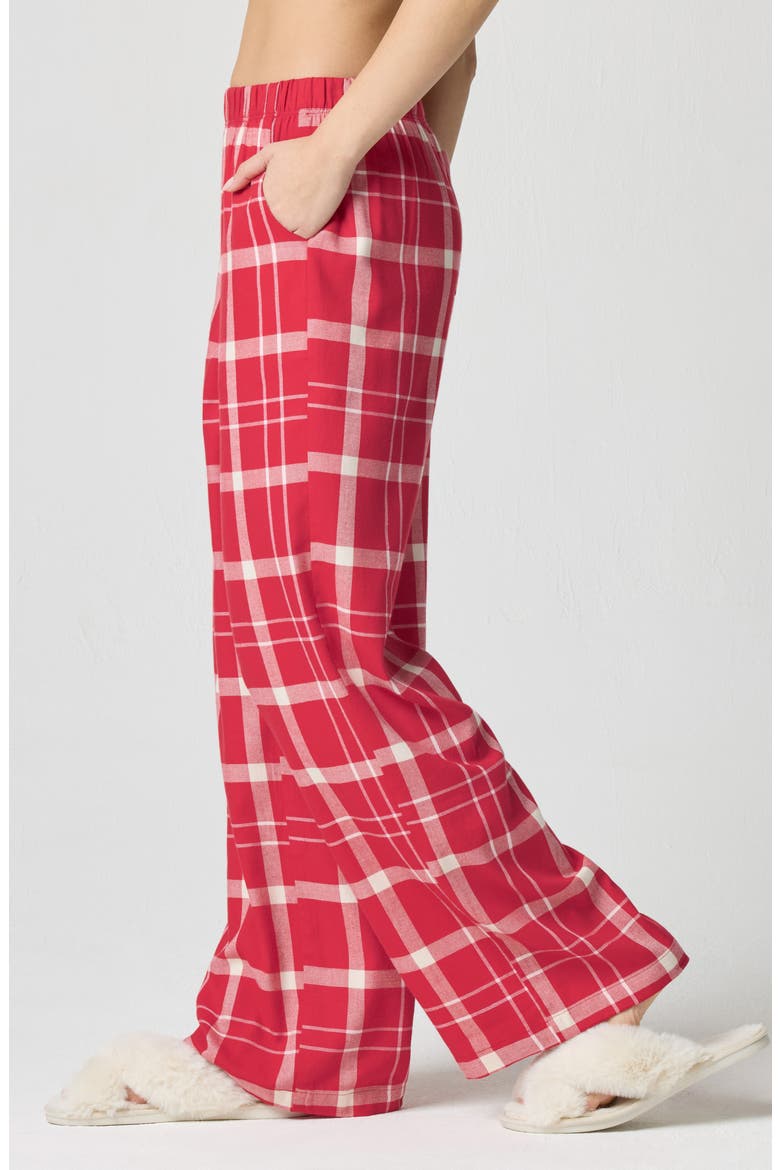 Cozy Flannel Sleep Pants, Alternate, color, SCAR BALL PLAID