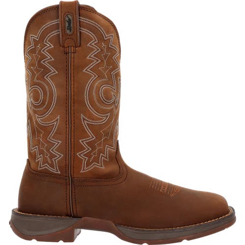 Durango Steel Toe Pullon Western Boot In Brown