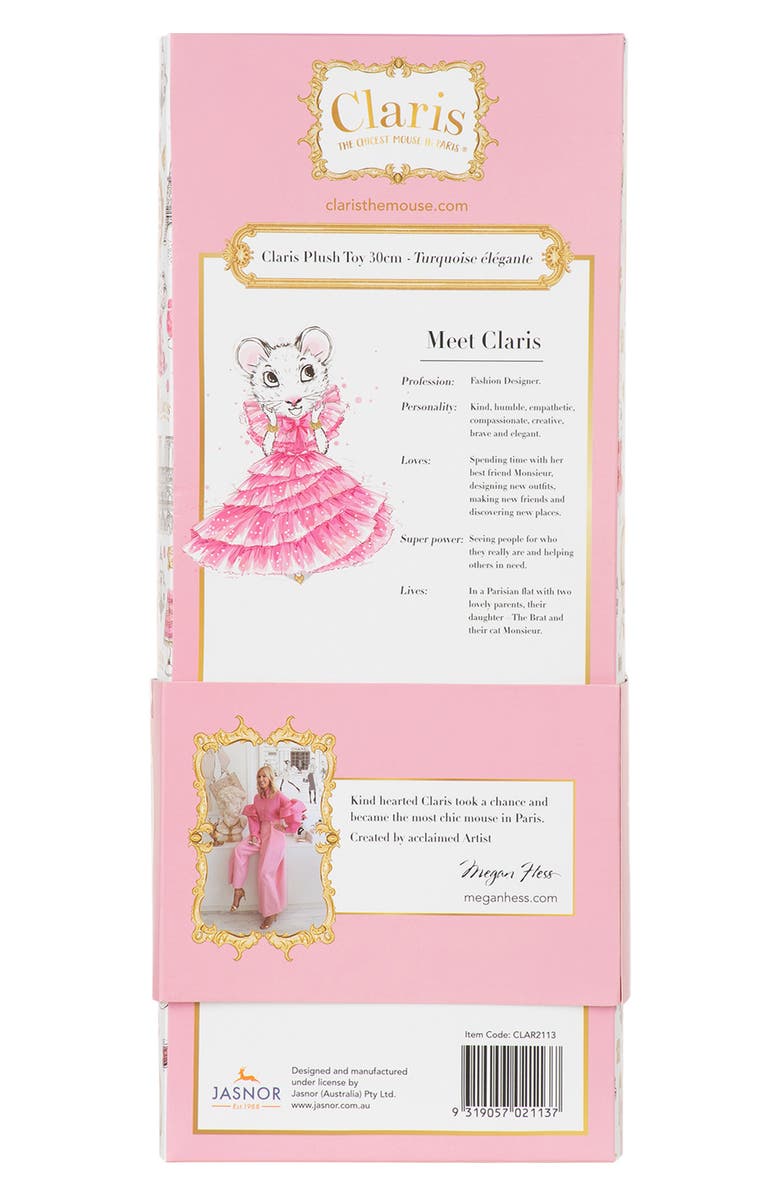 Claris the Mouse Kids' Claris the Mouse Plush Doll, Alternate, color, Turquoise