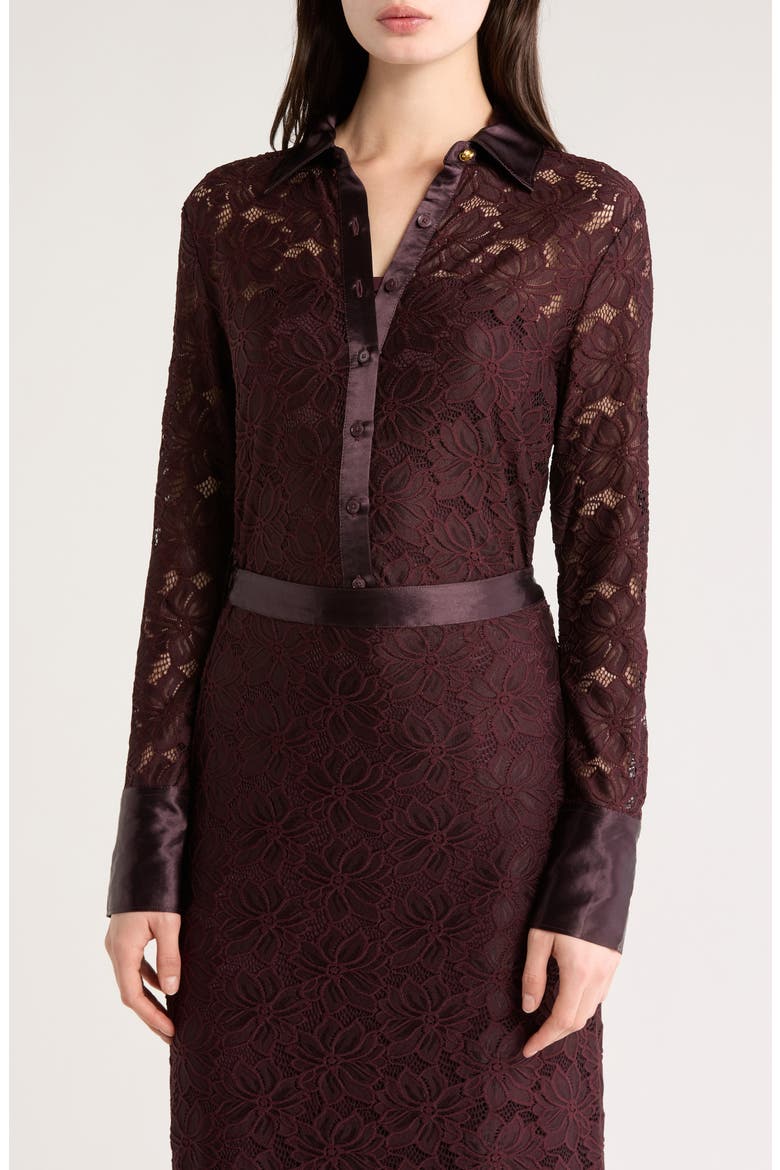 Raissa Button-Up Shirt, Main, color, AUBERGINE