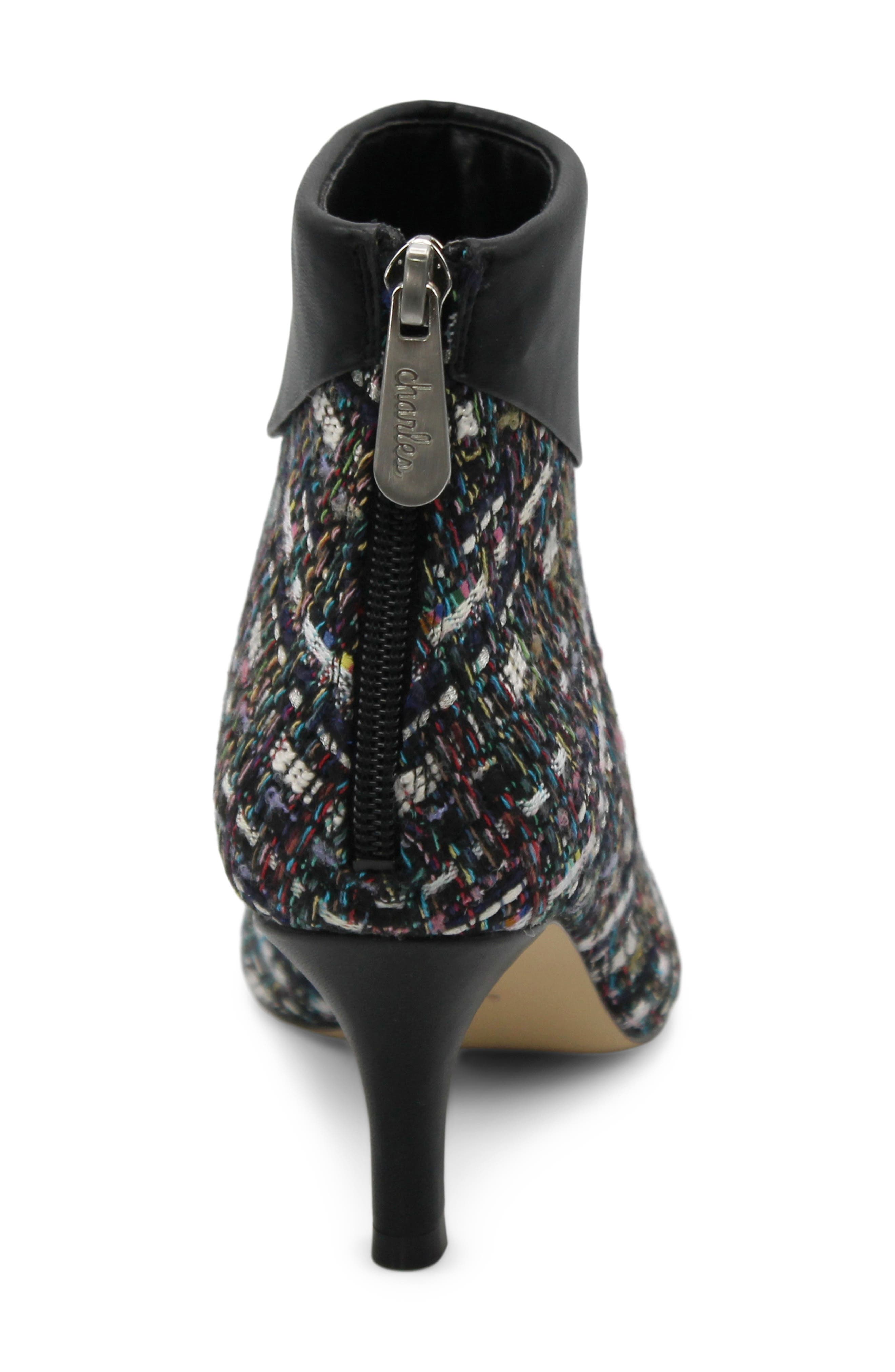 Charles by Charles David Alice Pointed Toe Bootie, Alternate, color, Black Multi-Tw