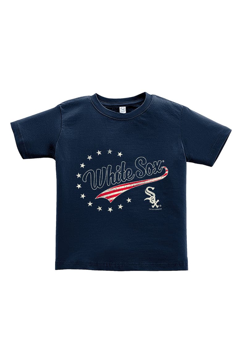 Toddler Soft as a Grape Navy Chicago White Sox Americana T-Shirt, Main, color, Navy