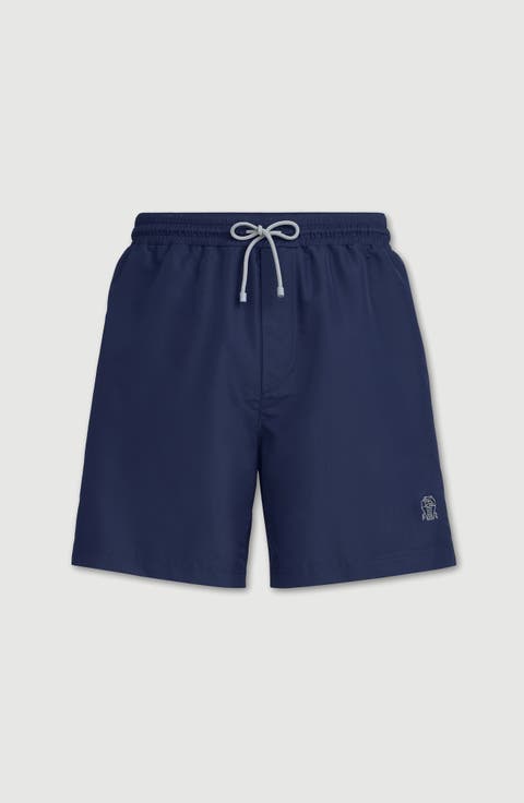 Nylon Swim Shorts With Logo