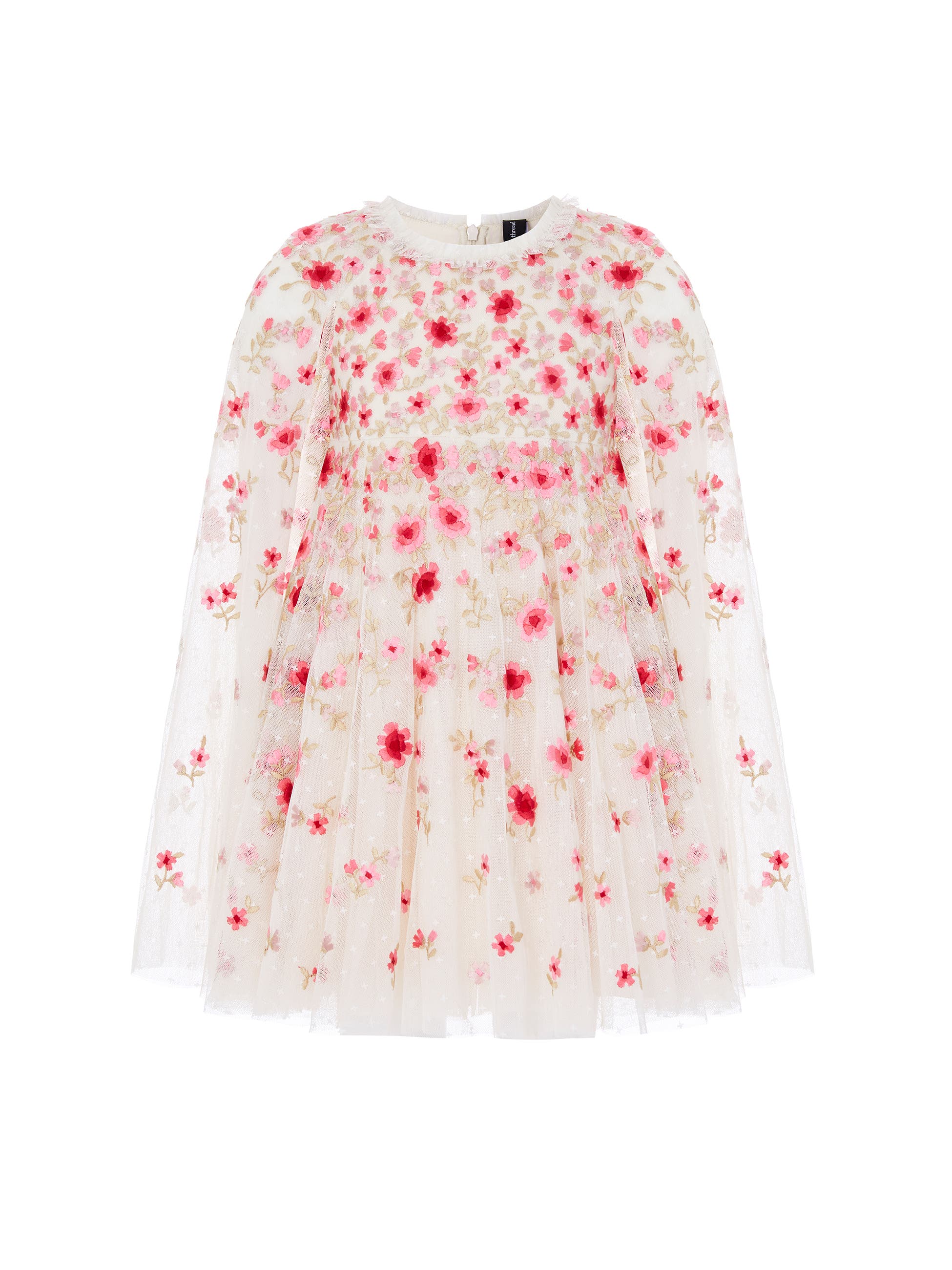 Needle & Thread Kids' Lea Ditsy Cape Kids Dress (toddler, Little Kid ...