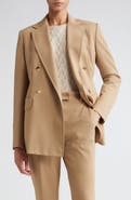 Max Mara Studio Tatiana Double Breasted Stretch Jersey Blazer