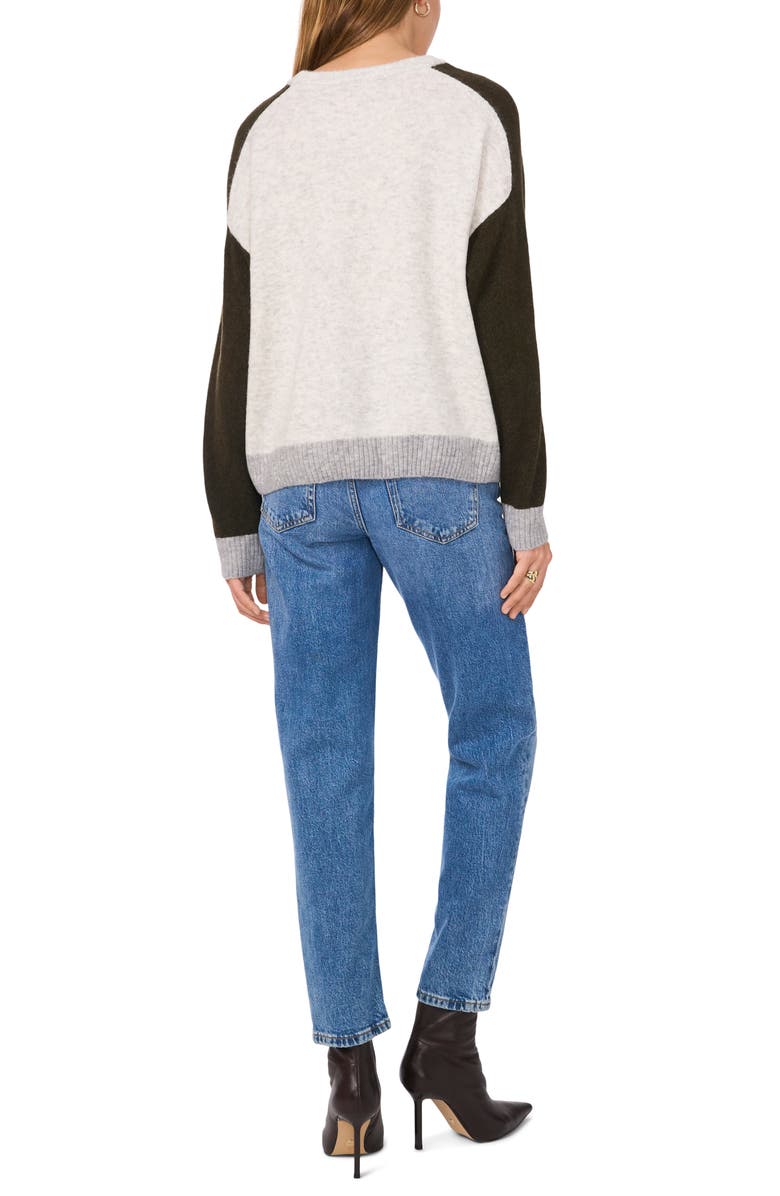 Vince Camuto Colorblock Raglan Sleeve Sweater, Alternate, color, 
