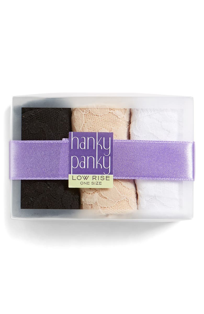 3-Pack Low Rise Thong