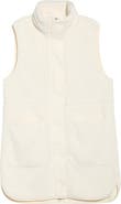 Zella Longline Faux Shearling Vest