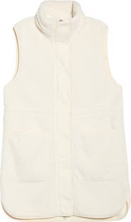 Zella Longline Faux Shearling Vest