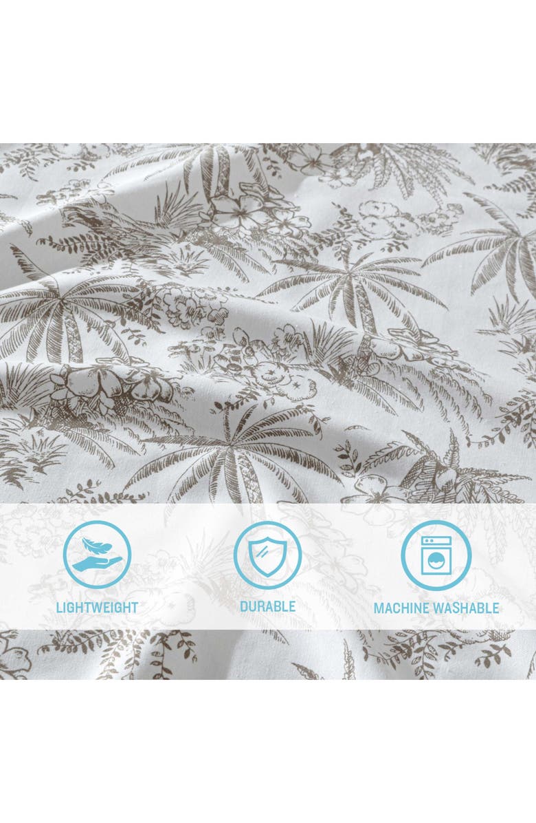 Tommy Bahama Pen and Ink Tropical Shower Curtain, Alternate, color, 