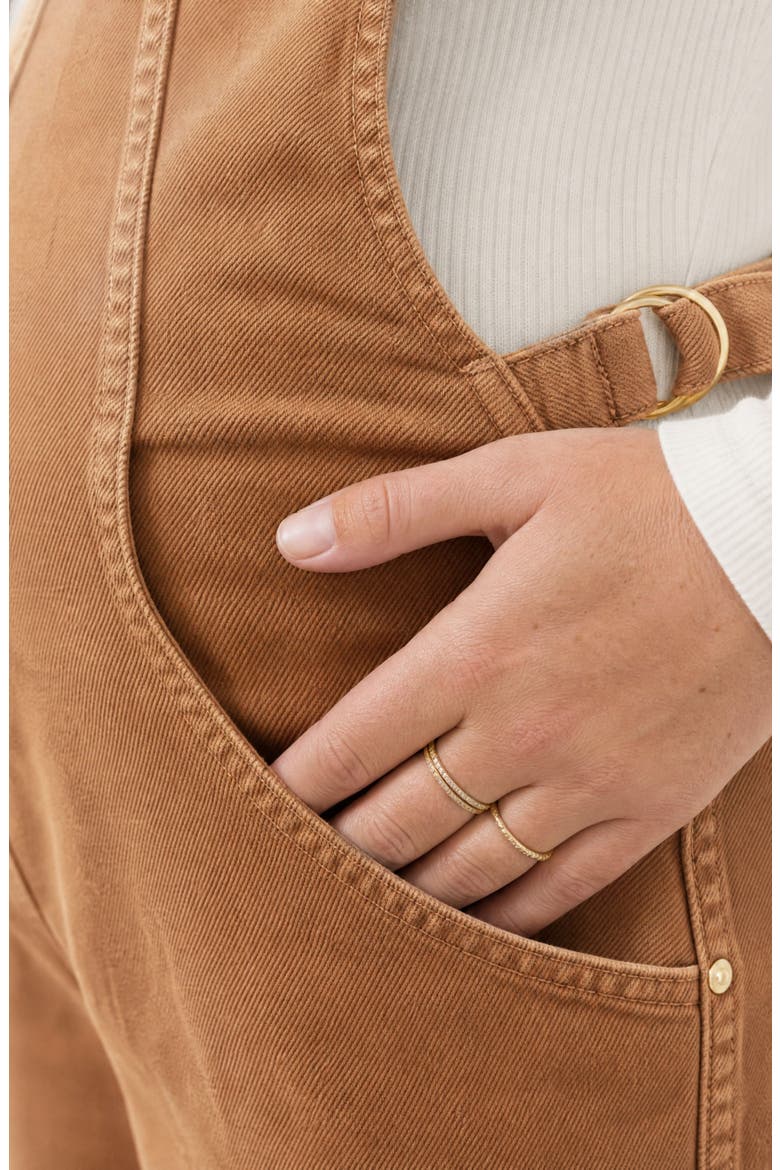 Maternity & Nursing Overall Andy, Alternate, color, Camel