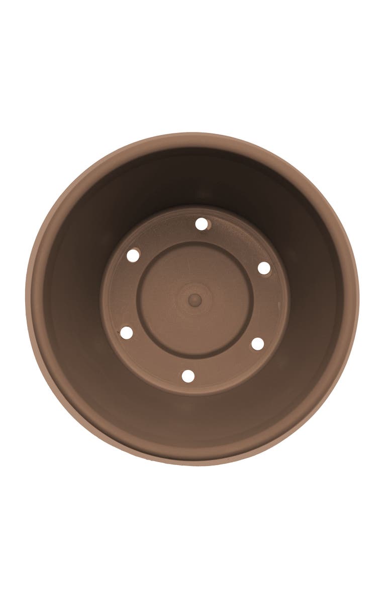 Bloem Terra Pot Planter, 13 Inch x 10.75 Inch, Chocolate Brown, Alternate, color, Brown