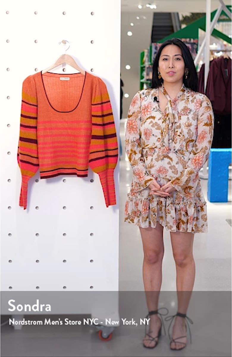 Kariana Stripe Cashmere Sweater, sales video thumbnail