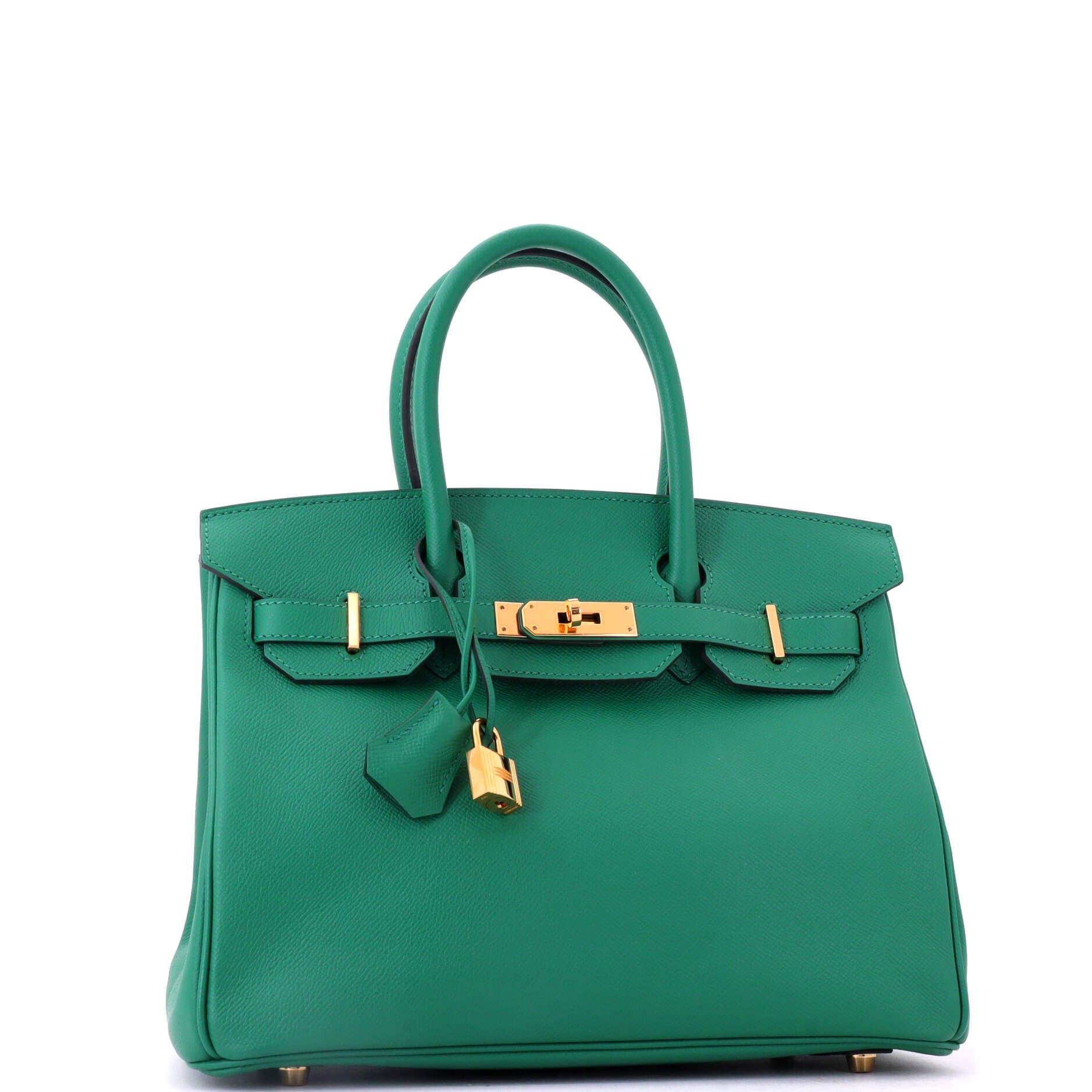Birkin Handbag Green Epsom with Gold Hardware 30, Alternate, color, Green
