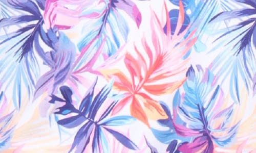 Tailorbyrd Watercolor Leaf Print Performance Polo