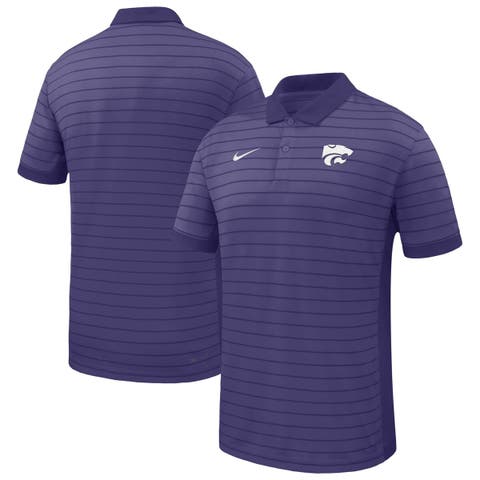 Men's Nike Purple Kansas State Wildcats 2025 Early Season Coaches Sideline Victory Stripe Performance Polo