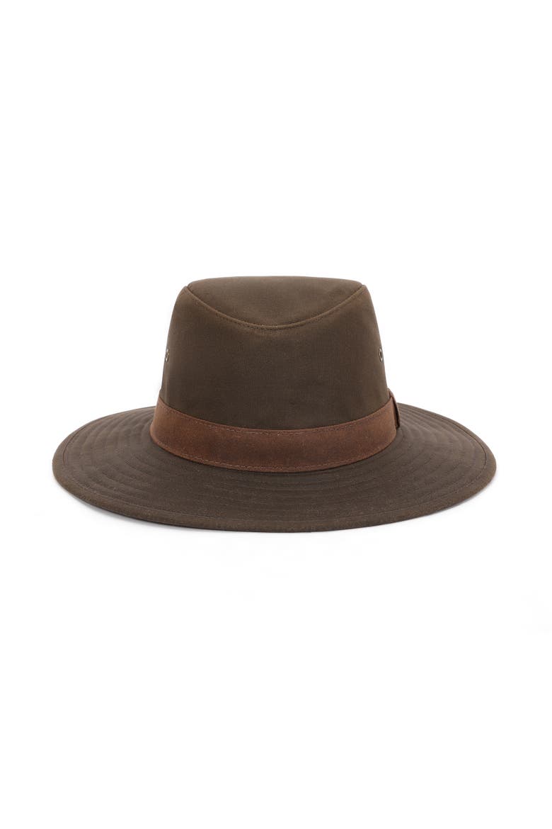 Delano Men's Waxed Cotton Hat, Alternate, color, Hunter