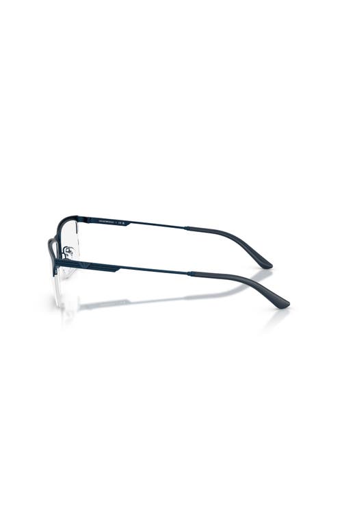 Emporio Armani 57mm Rectangle Optical Glasses In Blue