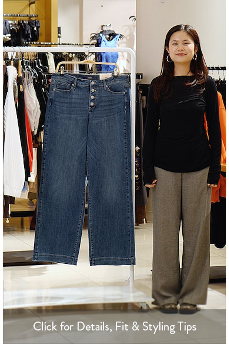 NYDJ Teresa Cool Embrace Exposed Button Wide Leg Jeans Women nydj-teresa-cool-embrace-exposed-button-wide-leg-jeans-women