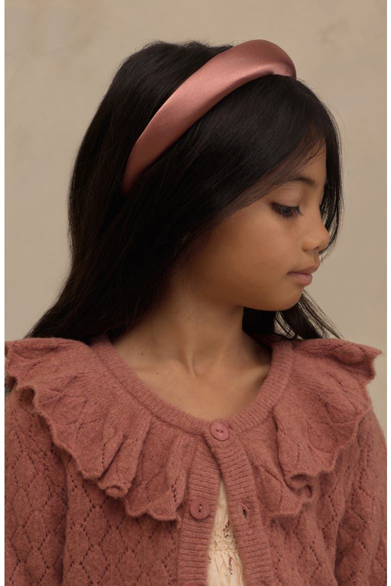 Kids' Ruffle Cardigan, Alternate, color, RASPBERRY