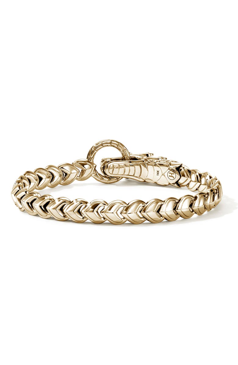 John Hardy Naga Bracelet, 14K Gold, Diamonds, Alternate, color, Gold