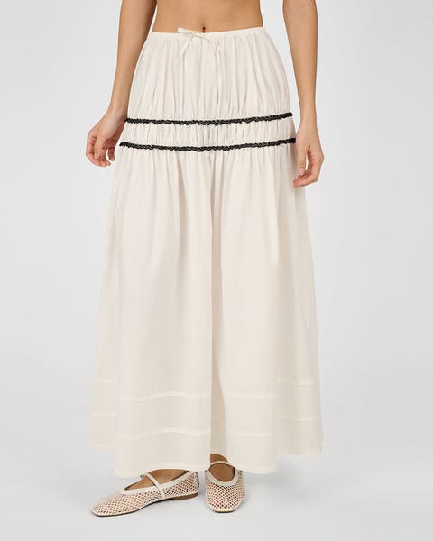 Tiered Midi Skirt