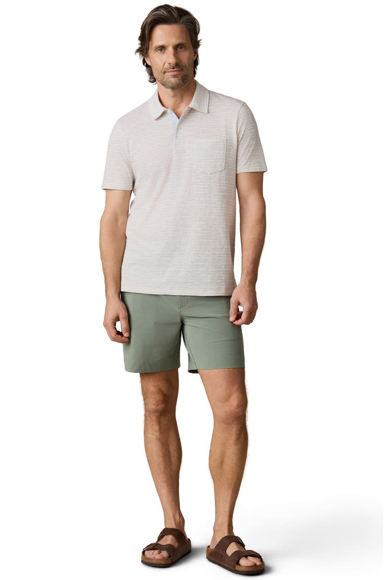 Breeze Striped Polo, Alternate, color, DESERT WAKE STRIPE
