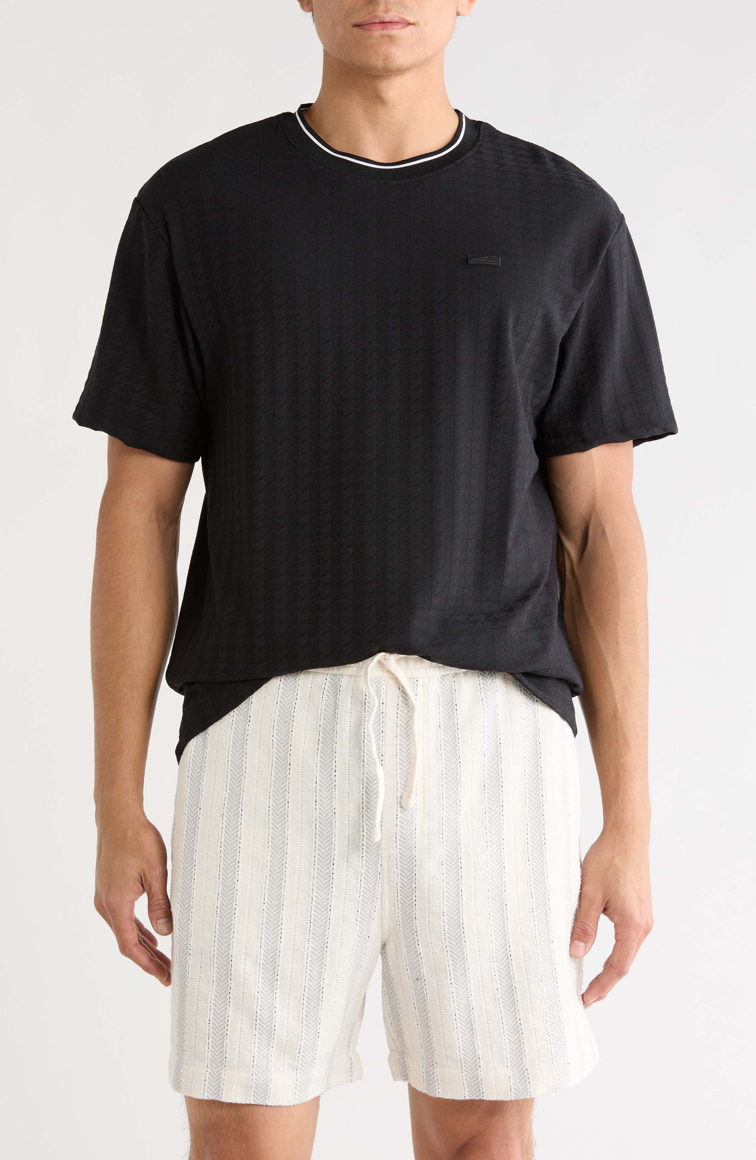 DENIM AND FLOWER Textured Knit T-Shirt