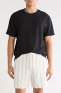 DENIM AND FLOWER Textured Knit T-Shirt