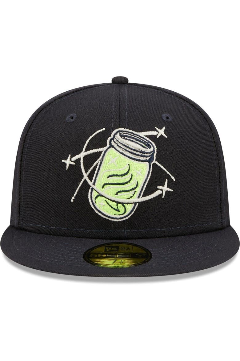 Men's New Era Navy Columbia Fireflies Authentic Collection Team Alternate 59FIFTY Fitted Hat, Alternate, color, Navy