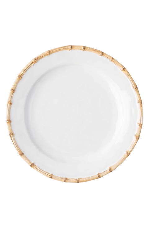 Bamboo Ceramic Charger Plate