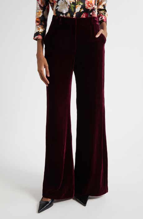 L'AGENCE Pilar Wide Leg Velvet Pants