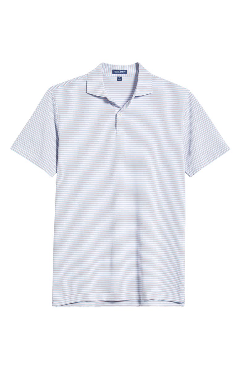 Peter Millar Crown Crafted Tempo Performance Polo, Alternate, color, Blue Frost