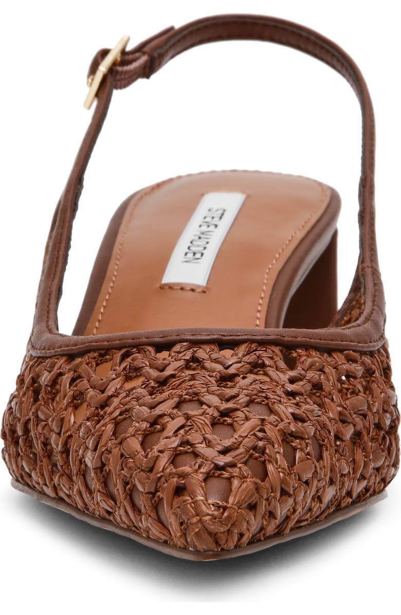 Steve Madden Robyn Pointed Toe Slingback Pump, Alternate, color, Brown