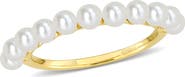 Julianna B. Cultured Pearl Single Row Ring 14k