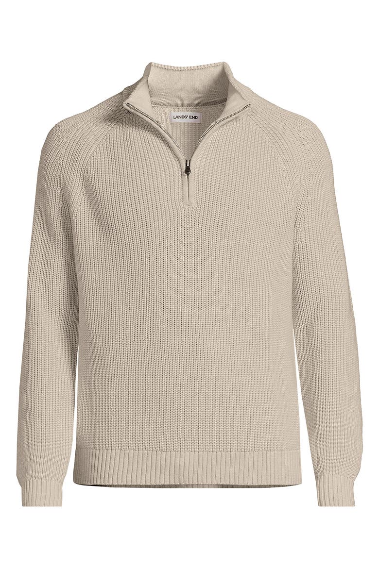 Drifter Quarter Zip Sweater, Alternate, color, Flax Heather