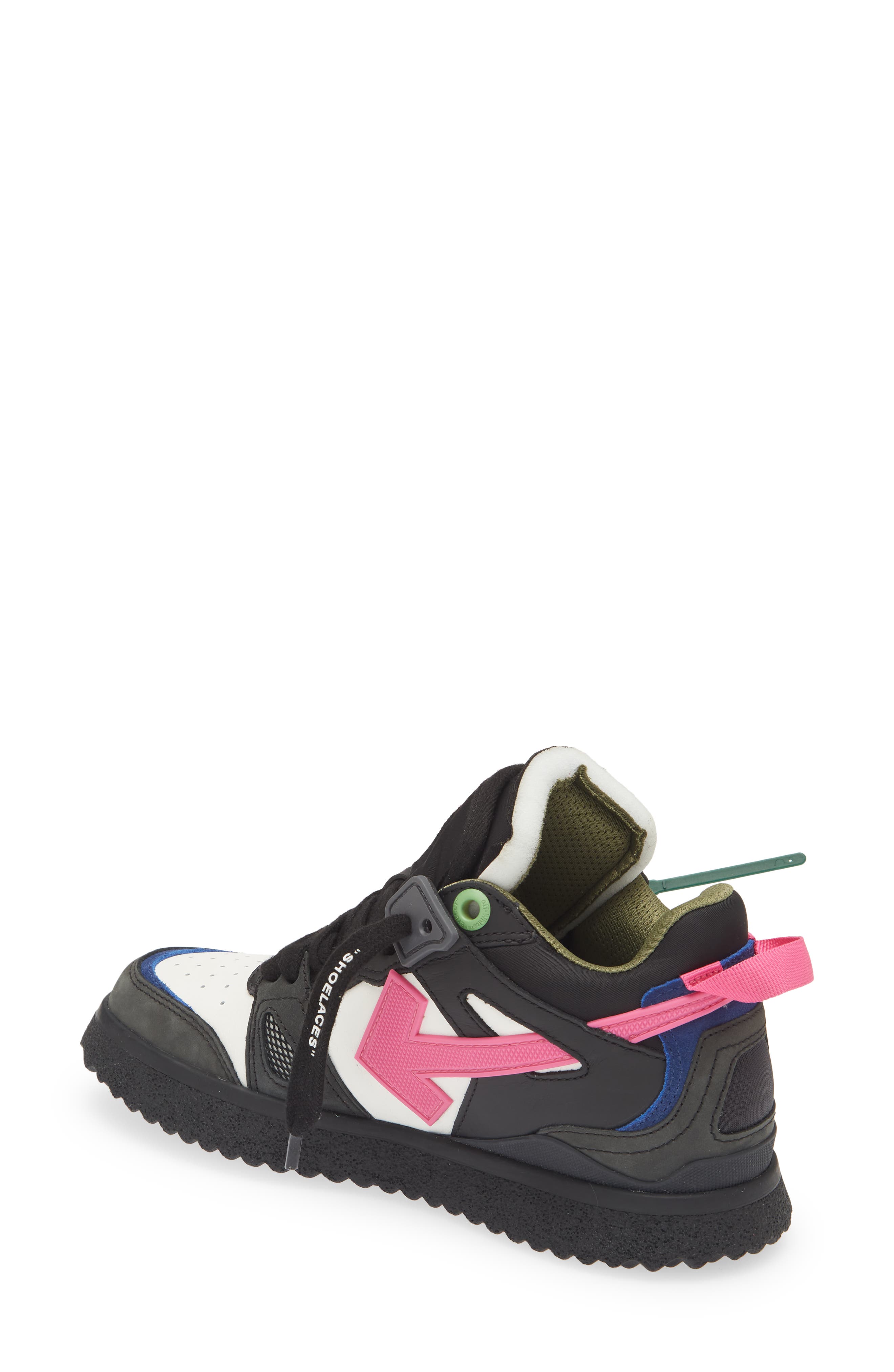 Sponge Arrow Sneaker, Alternate, color, BLACK/ FUSCHIA
