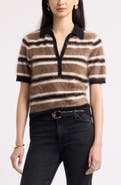 Nordstrom Brushed Cashmere Polo Sweater