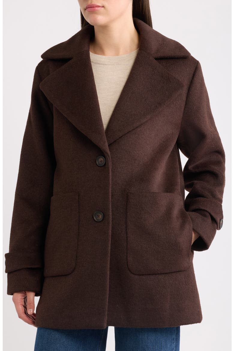 Wool Blend Coat, Alternate, color, SEAL BROWN