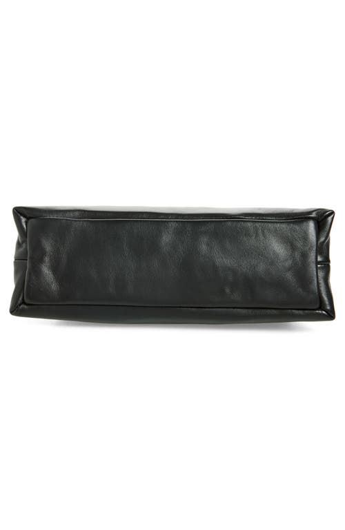 Mansur Gavriel Baci Leather Frame Shoulder Bag In Black/flamma