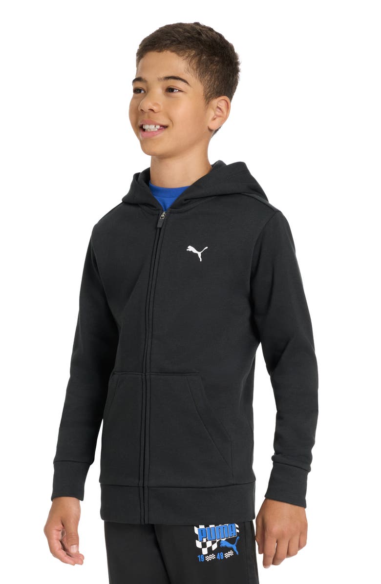 PUMA Kids' Speed Squad Pack Cotton Blend Fleece Zip Hoodie, Alternate, color, Black