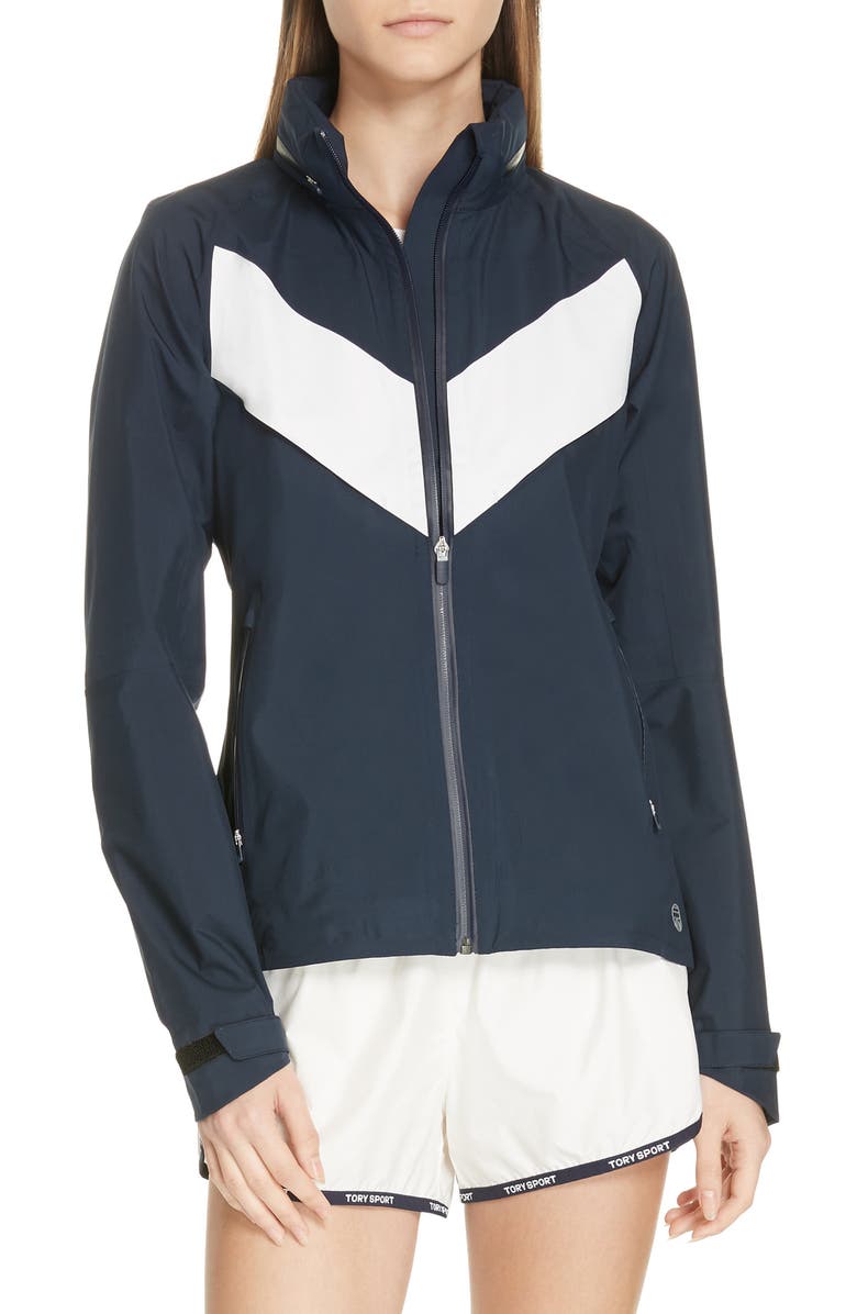 Tory Sport by Tory Burch Tory Sport All Weather Run Jacket, Main, color, 