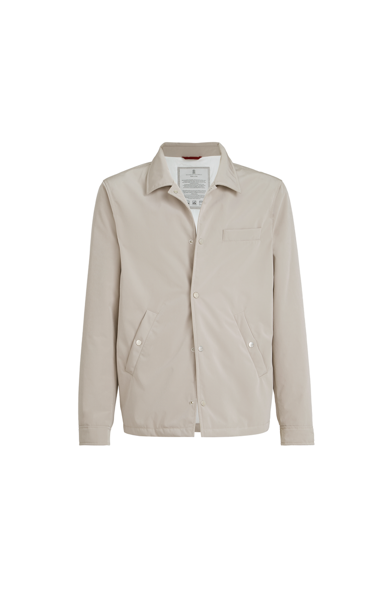 Brunello Cucinelli Bonded nylon outerwear jacket, Main, color, Dove Grey