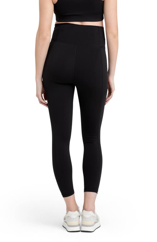 Ripe Maternity Tempo Stretch Nylon Pocket Maternity Leggings In Black