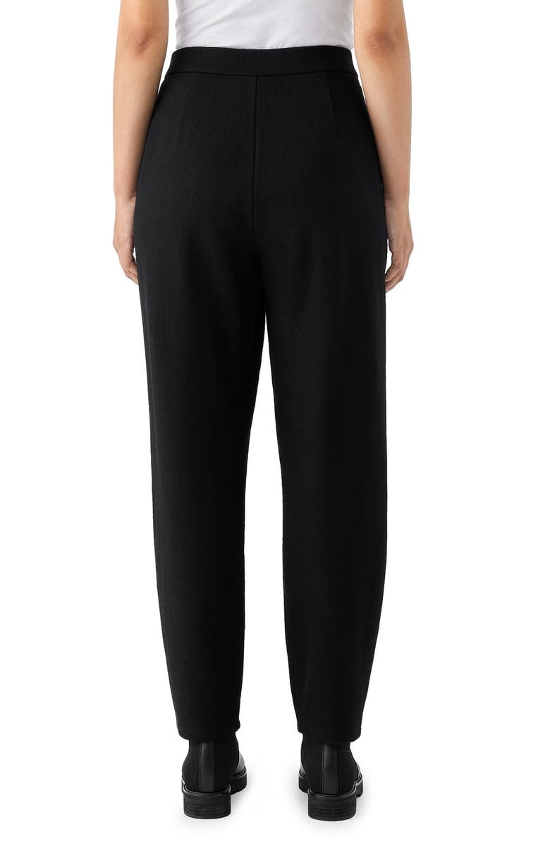 Eileen Fisher Pleated Ankle Tapered Boiled Wool Pants, Alternate, color,