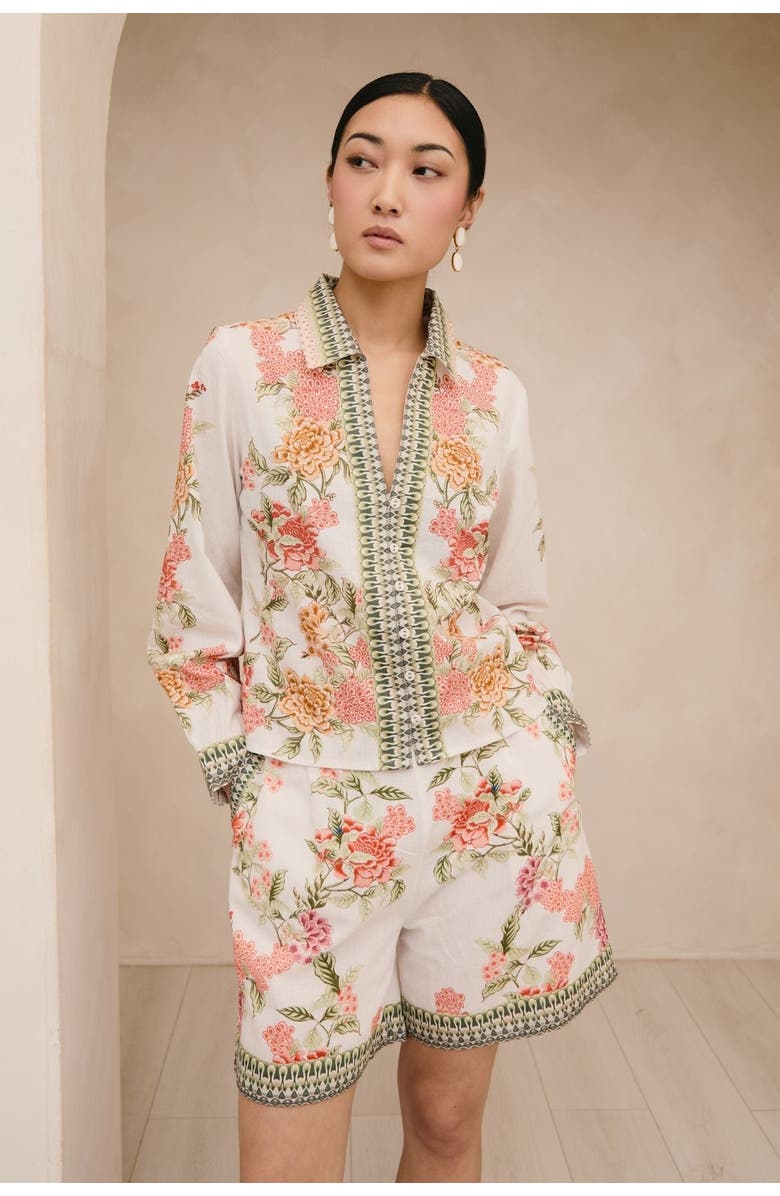 RAISHMA Amani Cream Short, Main, color, Cream