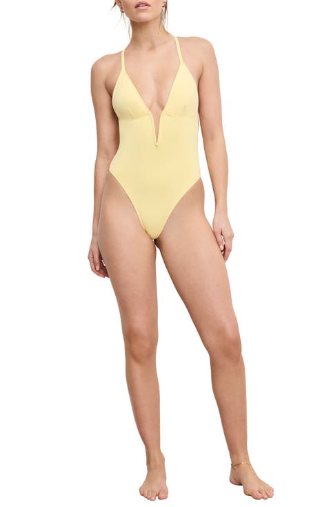 Plunge One-Piece Swimsuit