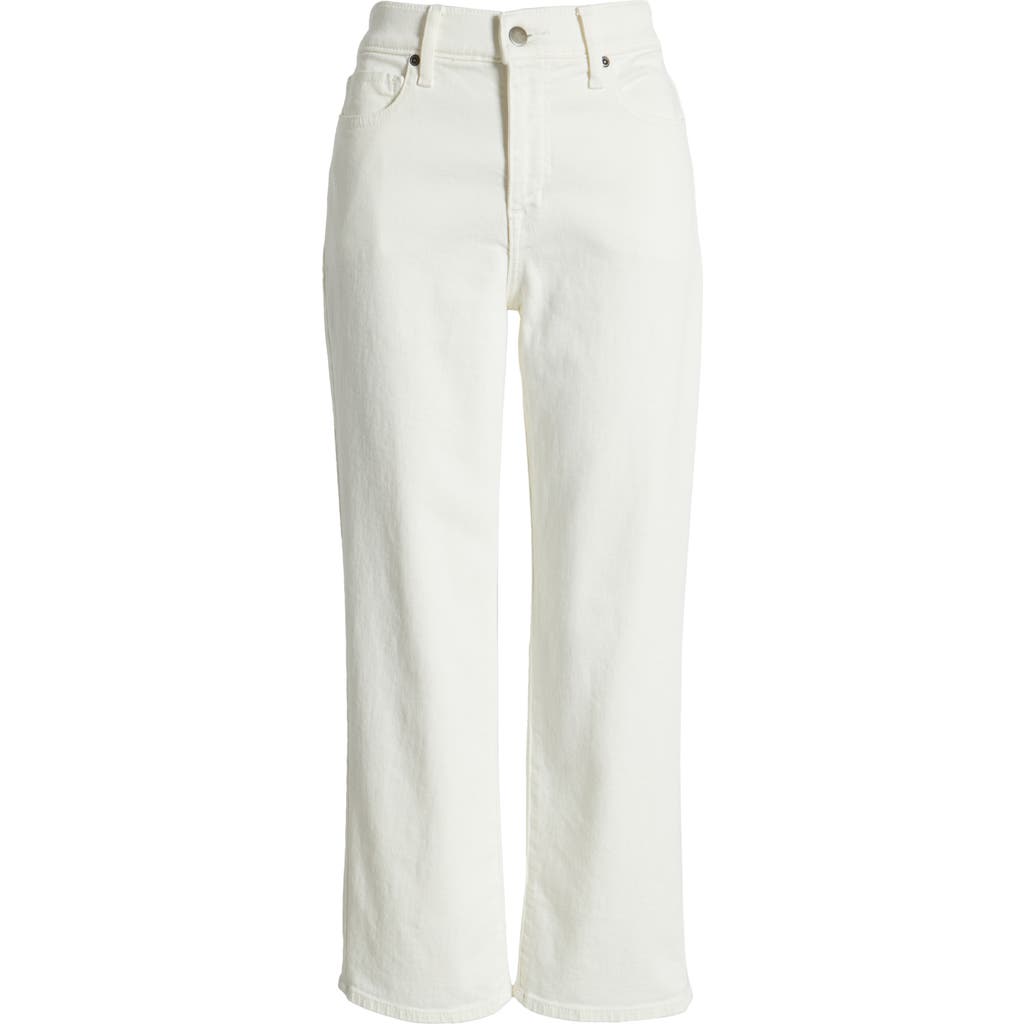 Nordstrom High Waist Straight Leg Jeans In Ivory Wash